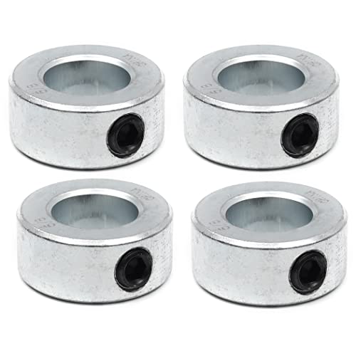 TonGass 4 Pack 5/8 Inch Bore Shaft Collars with Set Screws - size: 5/8"