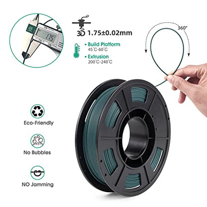 iSANMATE 3D Printer Filament, Colorful Carbon Fiber Filament Bundle, PLA Filament 1.75mm Carbon Fiber Pla(Blue, Army Green, Gold, Brown), High-Accuracy +/- 0.02 mm, 250g x 4 Spool - color: A- Carbon Cf(blue, Army Green, Gold, Brown)