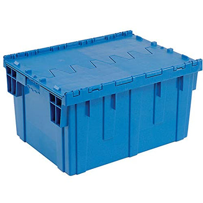 Global Industrial Plastic Distribution Container With Hinged Lid, 3.8 Cu.
