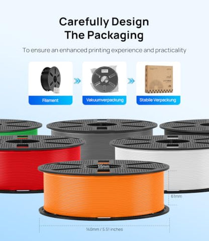 JAYO PETG 3D Printer Filament 1.75mm, 1.1kg Reusable Spool, Tan - color: 1.1kg Tan