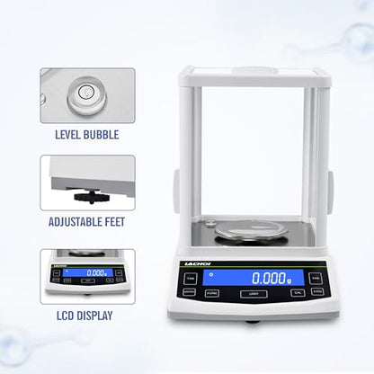 Analytical Balance 500g*0.001g Lab Scale 0.001g Accuracy (500g,1mg) - size: 0.001g*500g