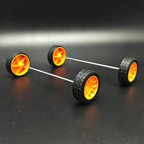 EUDAX 82 pcs Plastic Gear Package Kit - DIY Gear Assortment Accessories Set for Toy Motor Car Robot Various Axle Belt Bushings - size: Small