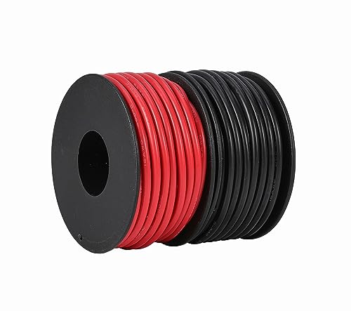 TUOFENG 18 AWG Silicone Wire, 100 ft Red and Black - size: 18 AWG Silicone Wire 2 Colors 50ft Each