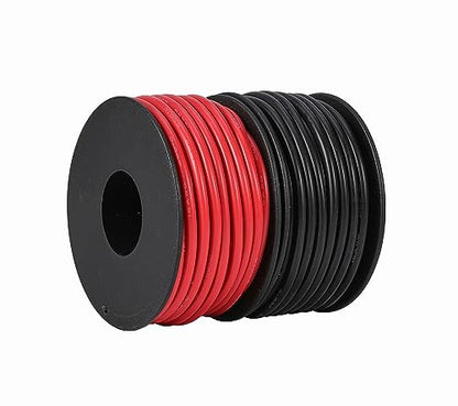 TUOFENG 18 AWG Silicone Wire, 100 ft Red and Black - size: 18 AWG Silicone Wire 2 Colors 50ft Each