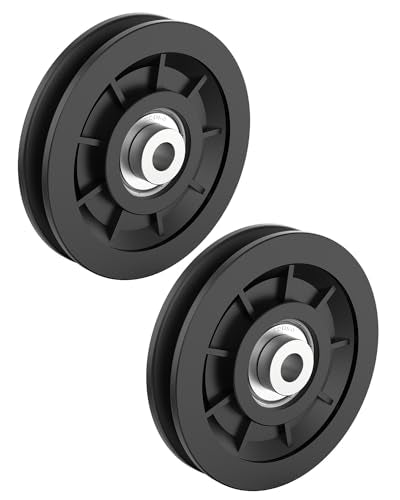 3.5" Nylon Pulley Wheel, Cable Replacement Pulley - size: 2 Pack