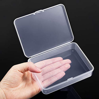Jetec 18 Pieces Small Clear Plastic Storage Box, 4.5 x 3.3 x 1.2 Inch - size: 4.5 x 3.3 x 1.2 Inch