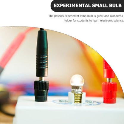 Hemobllo Mini Light Bulbs 50-Pack Round Screw Base Light Bulb Kit for Science Experiments Physics Lab Activities Electricity Kit Circuit and Mini Lamp Classroom Use