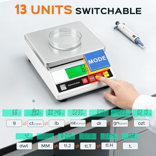 Bonvoisin Lab Scale 10kg x 0.1g Digital Gram Scale Counting Balance