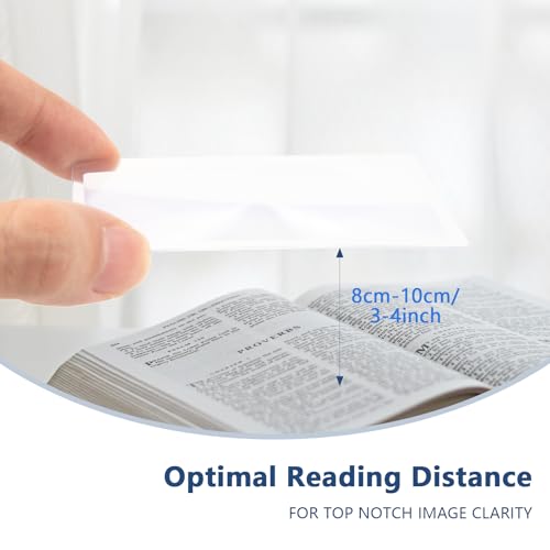 100 Pcs Magnifier for Reading, Credit Card Size Pocket Magnifier, Magnifying Cards for Wallet, Portable for Reading and Viewing Tablets (3.3 x 2.2 Inches)