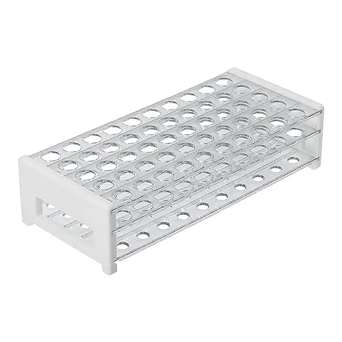 Plastic Test Tube Rack for 15/18 mm Tubes, Hole Diameter is 18.7mm, Holds 50, Detachable, Karter Scientific 208U7 (Pack of 10) - size: 15/18mm, style: Pack of 10