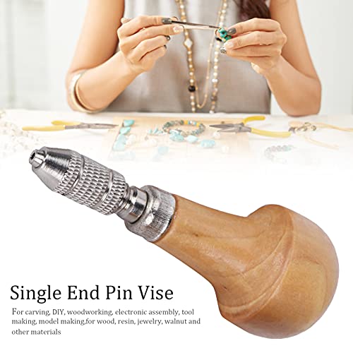 Yctze 3-Piece Pin Vise Graver Type Chuck Set, SingleEnd Lock Nozzle for Gold Jewelry Making, Wood Beading, and Micro Engraving Tool