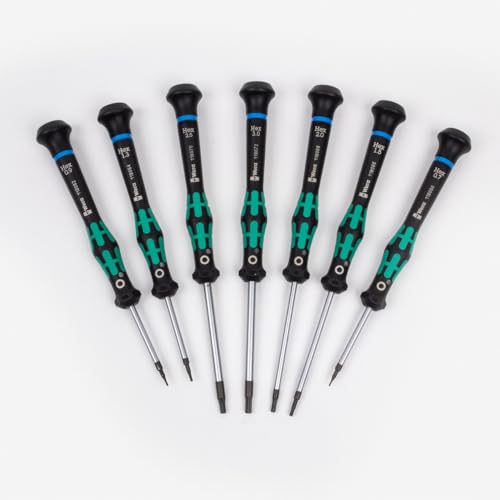 Wera 2054/7 Kraftform Micro Hex Metric Precision Screwdriver Set