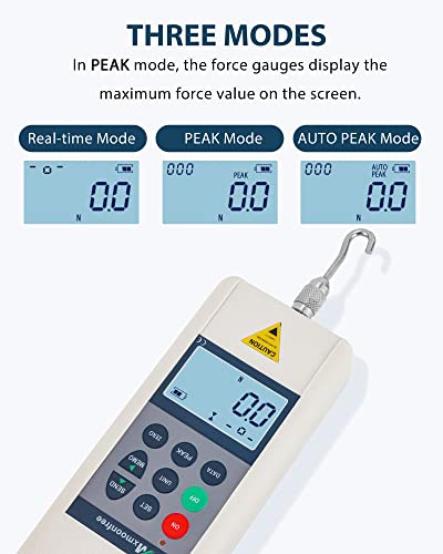 500N Digital Push Pull Force Gauge with USB Data Output