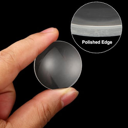 PATIKIL Concave Lens 60mm Focal Length 36mm (1.4") Diameter Round Set White - size: 1.4inch