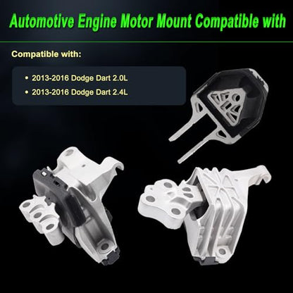 Engine Motor Mount Compatible with 2013-2016 Dodge Dart 2.0L 2.4L - size: 2013-2016 Dart 2.0L 2.4L