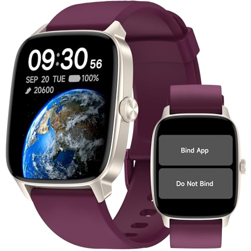 Pedometer Watch Senior Friendly No App No Phone Required, Step Counter - color: Purple