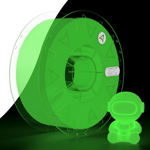Creality Official Hyper PLA Filament 1.75mm, Glow in The Dark Filament, 3D Luminous PLA Printer Filament, RFID Filament, Best with UV Lamps, Fit Most FDM 3D Printers, 1kg Spool (2.2 lbs) Green - color: Luminous Green