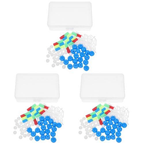 Mobestech DNA Model Kit for Classroom Science Decor 3 Sets Double Helix Molecular Structure Educational Tool for Genetics and Biology Learning
