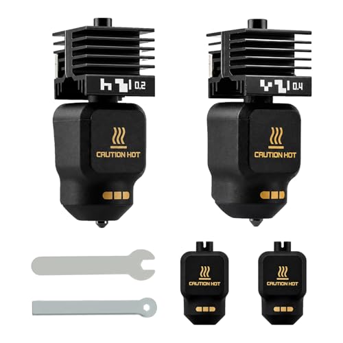 P2 X2 H2 Series Hardened Steel Hotend Nozzle Kit, 2PCS 0.2/0.4mm - size: 0.2mm & 0.4mm