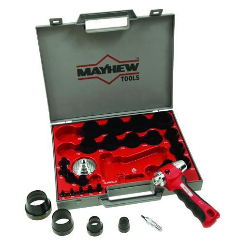 Mayhew Tools 66080 Hollow Punch, 26-Piece Set, Black - size: 26-Piece Set, style: SAE