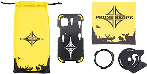 Phone Skope Complete Digiscoping Kit: Ideal Scope Camera for Hunting/Birding/Stargazing - Phone Scope Adapter Kit Includes Phone Scope Mount Case, Eyepiece Adapter, Lens Cloth - Fits Most Smartphones - color: Compatible with iPhone 12 MINI, size: Swarovsk