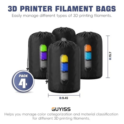 3D Printer Filament Bags, 4-Pack, 900D Waterproof Oxford Fabric. - color: 4-Pack