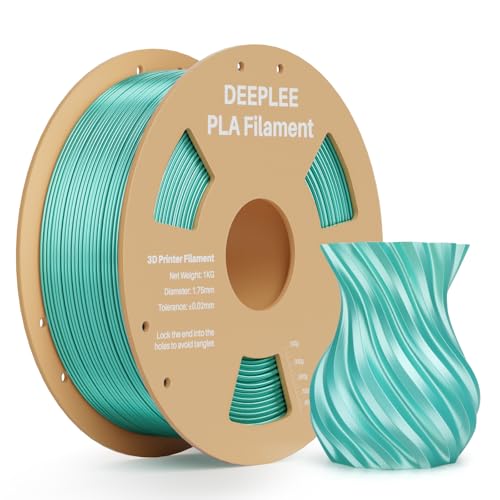 Silk PLA 3D Printer Filament 1.75mm 1kg, Silk Mint Green PLA - color: 1*silk Mint Green