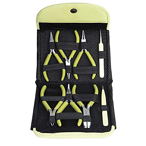 The Beadsmith Fashion Color Pliers, Jewelry Making Supply Set of 8 - color: Light Olive