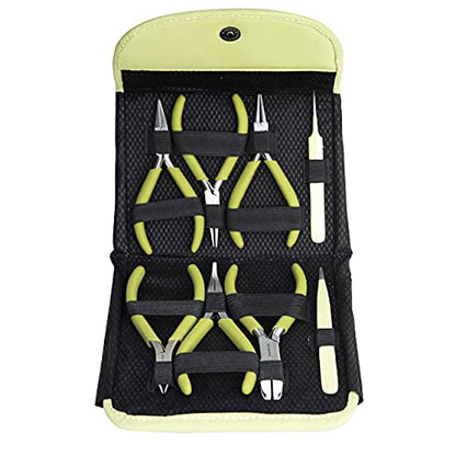 The Beadsmith Fashion Color Pliers, Jewelry Making Supply Set of 8 - color: Light Olive