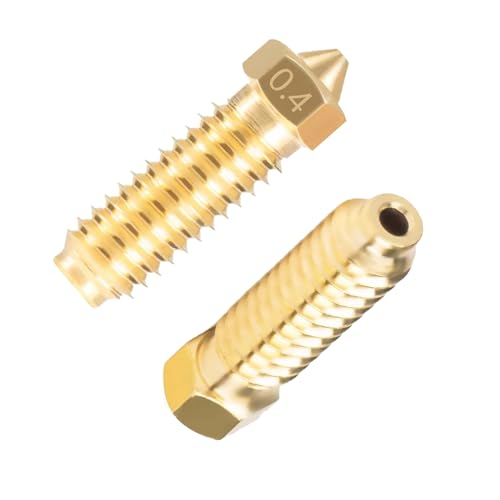 10PCS Brass Nozzles for Anycubic Kobra 3/Kobra S1, 3D Printer Parts 10PCS 0.4mm High Speed Nozzles Kit for Kobra 3, Kobra 3 Combo, Kobra S1, Kobra S1 Combo - style: Kobra 3 Brass 0.4mm
