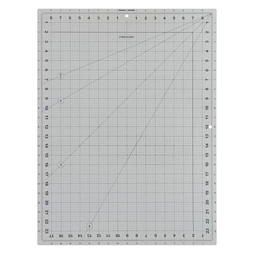 Fiskars 18" x 24" Self Healing Cutting Mat for DIY, Quilting & Sewing, Grey - color: Gray w/Shapes, size: 18"L x 24"W