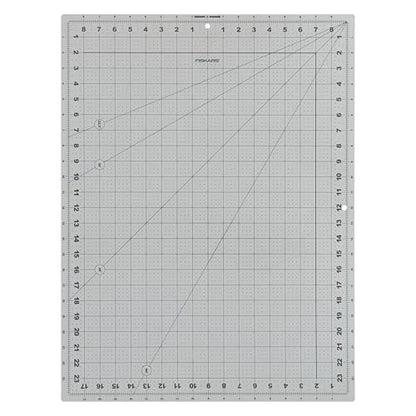 Fiskars 18" x 24" Self Healing Cutting Mat for DIY, Quilting & Sewing, Grey - color: Gray w/Shapes, size: 18"L x 24"W