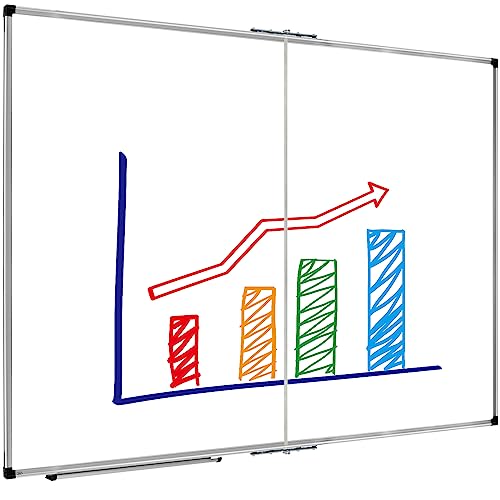 XBoard Dry Erase Board 60 x 48 Inches Foldable - size: 60"W x 48"H