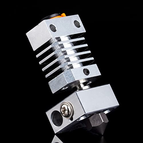 Ender 3 All Metal Hotend Upgrade Kit,Titanium Alloy Heatbreak,MK8 Hardened Steel Nozzle 0.4mm for Ender 3/V2 /Pro/Max/Ender 5 /Pro/Plus/CR-10 /CR-10S/CR-10 S4/S5 - style: Hardened Steel Nozzle Kit