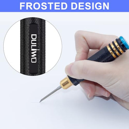 Model Scriber Chisel 7 Blades (0.1/0.2/0.4/0.6/0.8/1.0/2.0mm) - color: Black