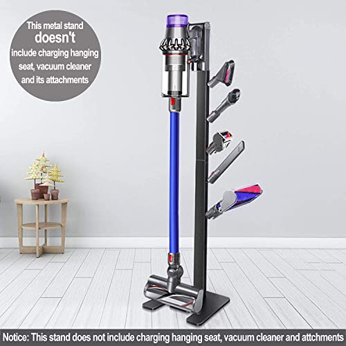XIGOO Dyson Vacuum Stand with 5 Hooks, Black - color: Black, size: 5 Hooks