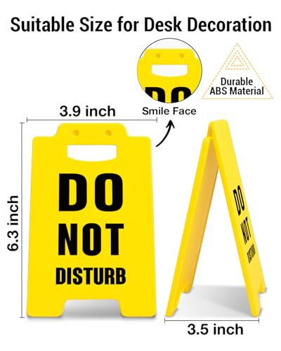 Do Not Disturb & Good to Interact Desk Sign Double Sided Office Sign - color: color-E