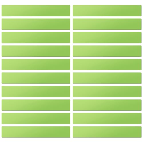 LLPT Dry Erase Magnetic Label Strips, 2" x 12", Green, 20 Pack - color: Green, size: 2" x 12" 20 Pack