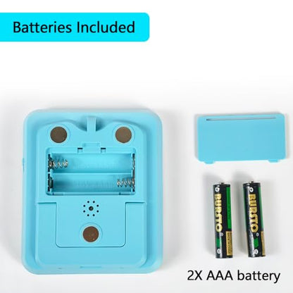 Dual Digital Timer for Kitchen Cooking, 3 Channels Count Down/Up Triple Timer for Kids, Presets Memory Large Display & Magnetic Back Adjustable Alarm Volume, Suit for Kids Teachers Studying, Green