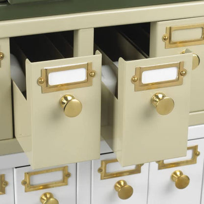 Globe Scientific 1186N66EA Stackable Slide Storage Cabinet, Tan, 6 Drawers, Holds 4500 Slides, 402mm Width, 477mm Length, 126mm Height