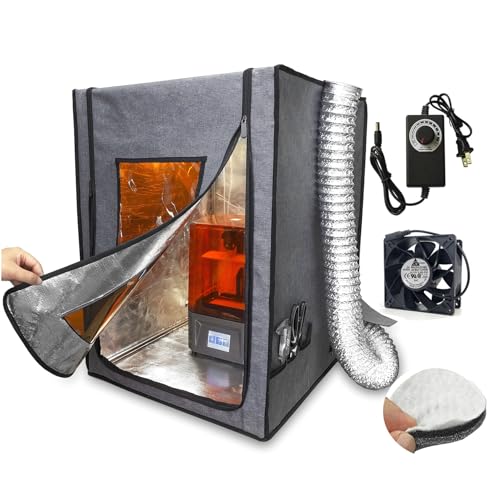 Multifunctional 3D Printer Enclosure Ventilation Eliminate Odors Tent Cover - color: Black Edges