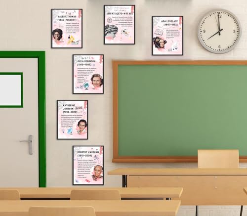 Women Scientists Wall Art,Inspirational STEM Posters Female Scientists - color: Unframed-8X10inch Powerful Women Print