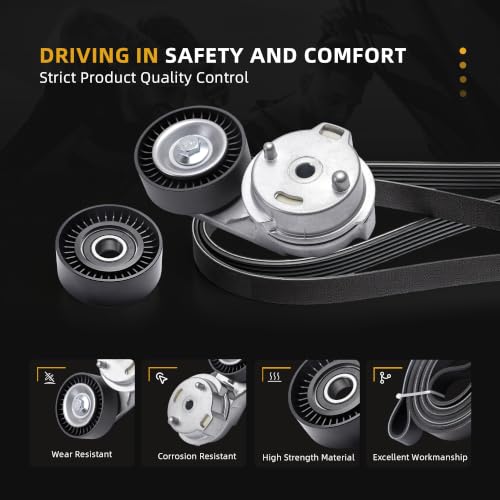 Serpentine Belt Tensioner Idler Pulley Kit #39269 89607 53032860AA