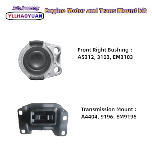 Yllhaoyuan Set of 4 Engine & Transmission Mounts for Mazda 5 2006-2010 - size: 2006-2010 Mazda 5 2.3L