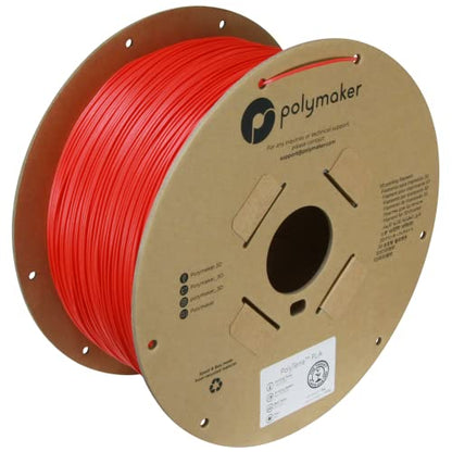 Polymaker Matte PLA Filament 1.75mm, 3kg, Lava Red - color: Matte Pla - 1.75mm Matte Lava Red (Hex Code: #Ed2f2e), size: 3kg