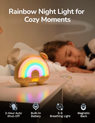 Timer Pal, Rainbow Visual Timer for Kids/Adults, 0-99 Minutes Light Timer - color: Yellow
