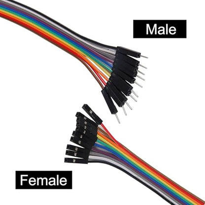 40PCS Alligator Clip to Male Jumper Wire Electrical Test Leads Jumper Wire Male Female to Alligator Clip Jumper for Arduino(30cm)
