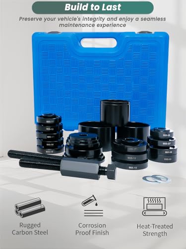 24pcs Wheel Bearing Press Kit for Front Wheel Drive Bearing Removal & Installation