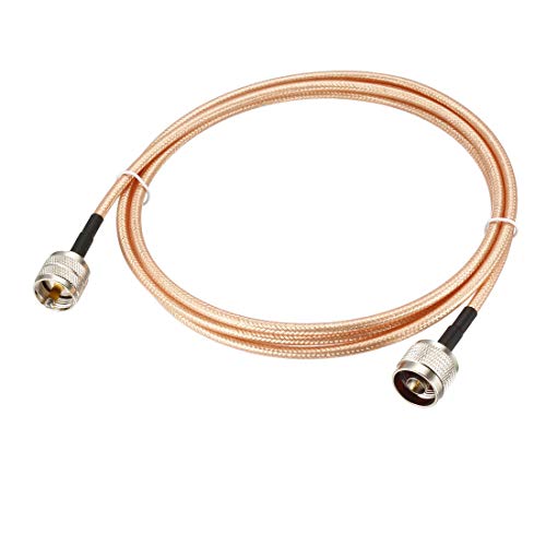uxcell UHF (PL259) Male to N-Type Male Antenna Cable RG400 Coax Cable 1.83Meter/6Ft - size: 6Ft