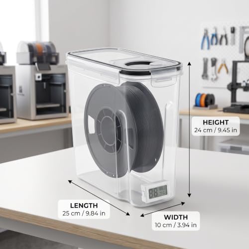 Filament Storage Box 4 Pack, Airtight 3D Printer Filament Container